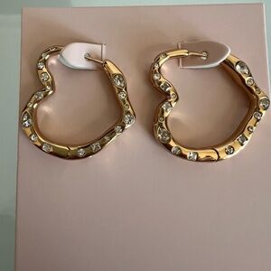 MIGNONNE GAVIGAN Eros Heart Hoop Earrings